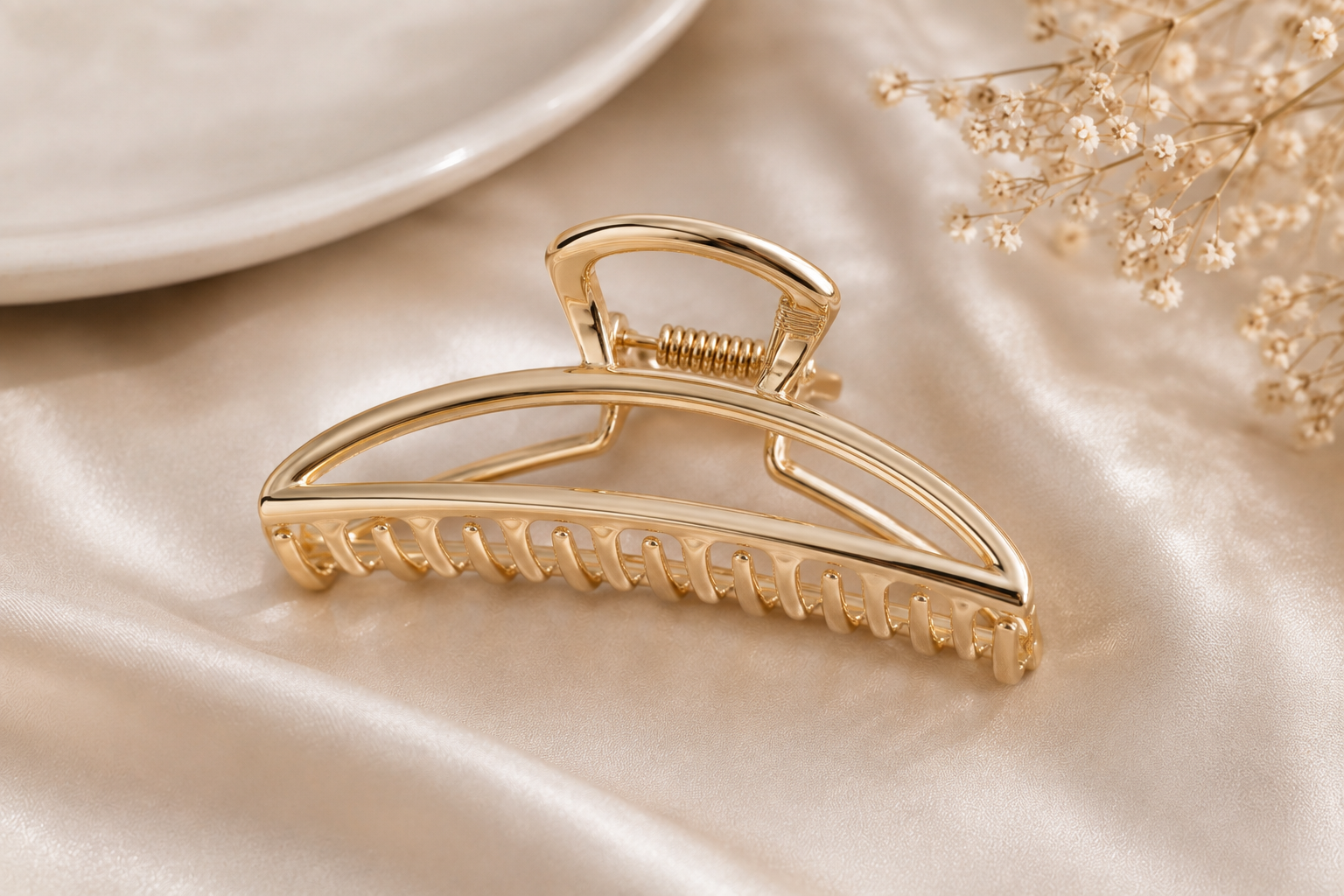 Minimalist Gold Hair Claw