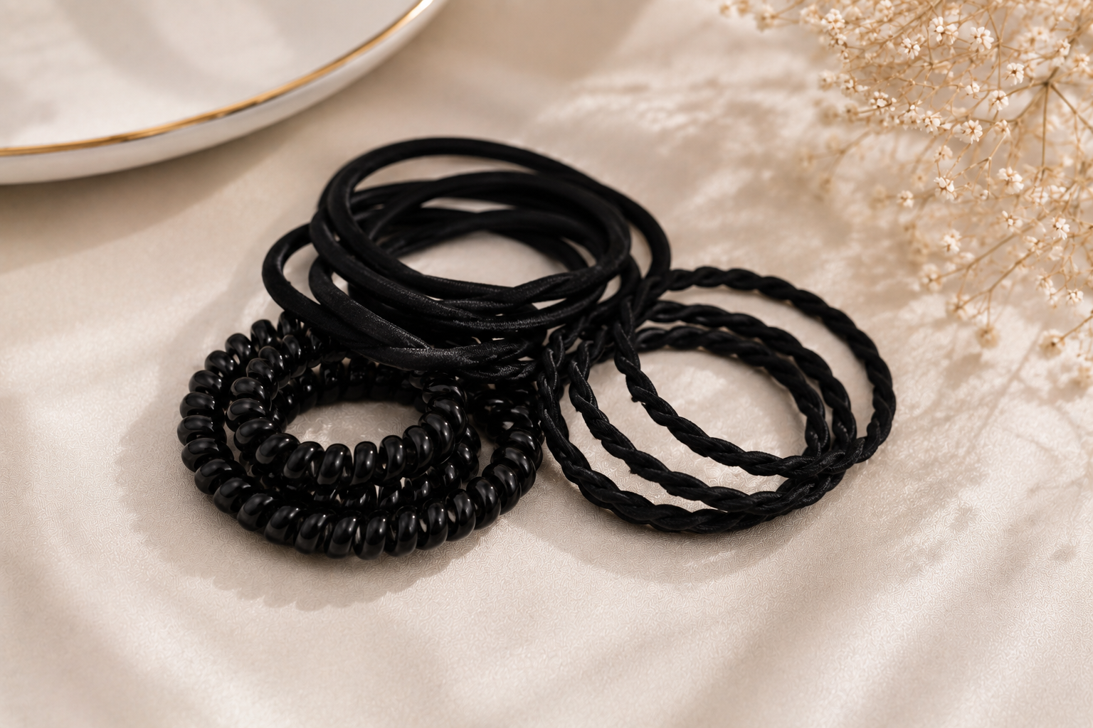Classic Black Hair Band Set