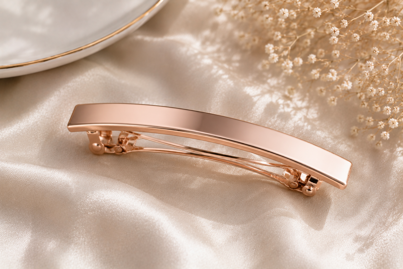 Rose Gold Metal Barrette