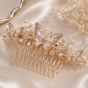 Butterfly Crystal Hair Comb